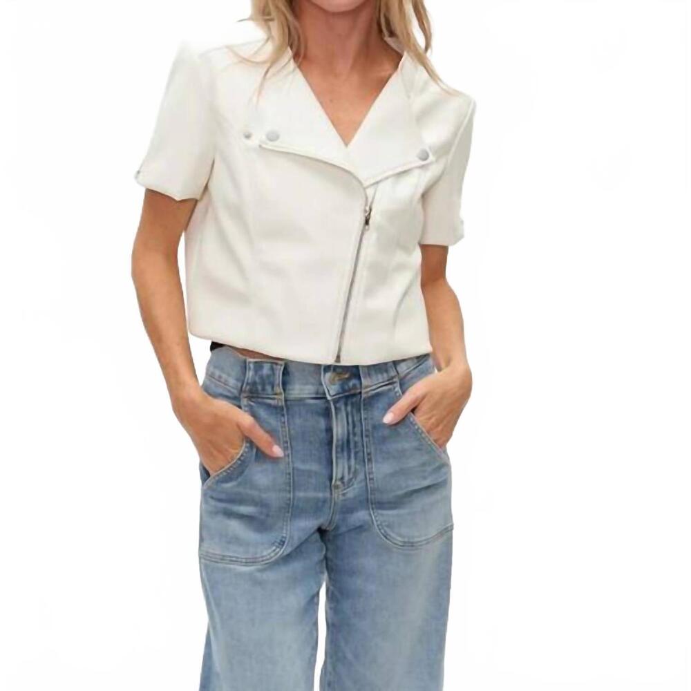 NEW SIX/FIFTY frankie moto jacket in white